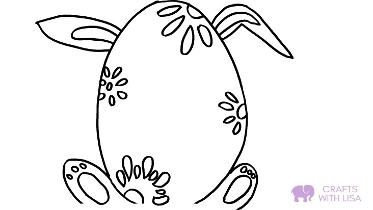chocolate bunny coloring pages